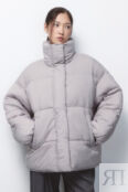 Куртка oversize стеганая с воротником-стойкой befree 4680168886522 фото 2