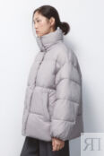 Куртка oversize стеганая с воротником-стойкой befree 4680168886522 фото 3