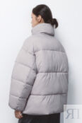Куртка oversize стеганая с воротником-стойкой befree 4680168886522 фото 4