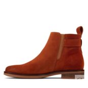 Женские полусапоги Clarks (Memi Lo 26161646), коричневые фото 5