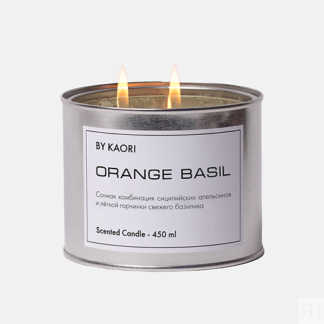 BY KAORI Ароматическая свеча "Италия" Orange Basil 450.0