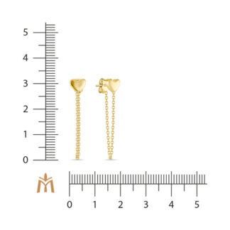 Золотые серьги артикул 1605382