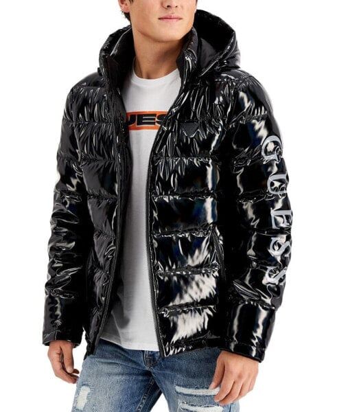 Men's Holographic Hooded Puffer Jacket 144985568 фото 1