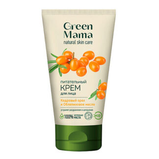 GREEN MAMA Крем для лица питательный Кедровый орех и облепиховое масло Natu