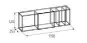 Шкаф навесной Лойс 88 ГЛАЗОВ МЕБЕЛЬ 00-00025555 фото 2