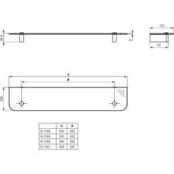 Полка Ideal Standard Connect 600x110x40 мм N1394AA N1394AA фото 2