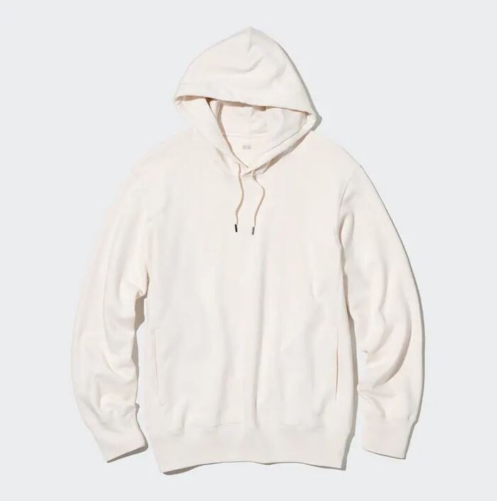 Толстовка Uniqlo Colour Block Sweat Hoodie, белый 455395 | WHITE COL01 фото 1