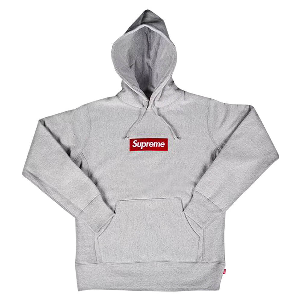 Толстовка Supreme Box Logo Hooded, серый FW16SW6 HEATHER GREY | Grey фото 1