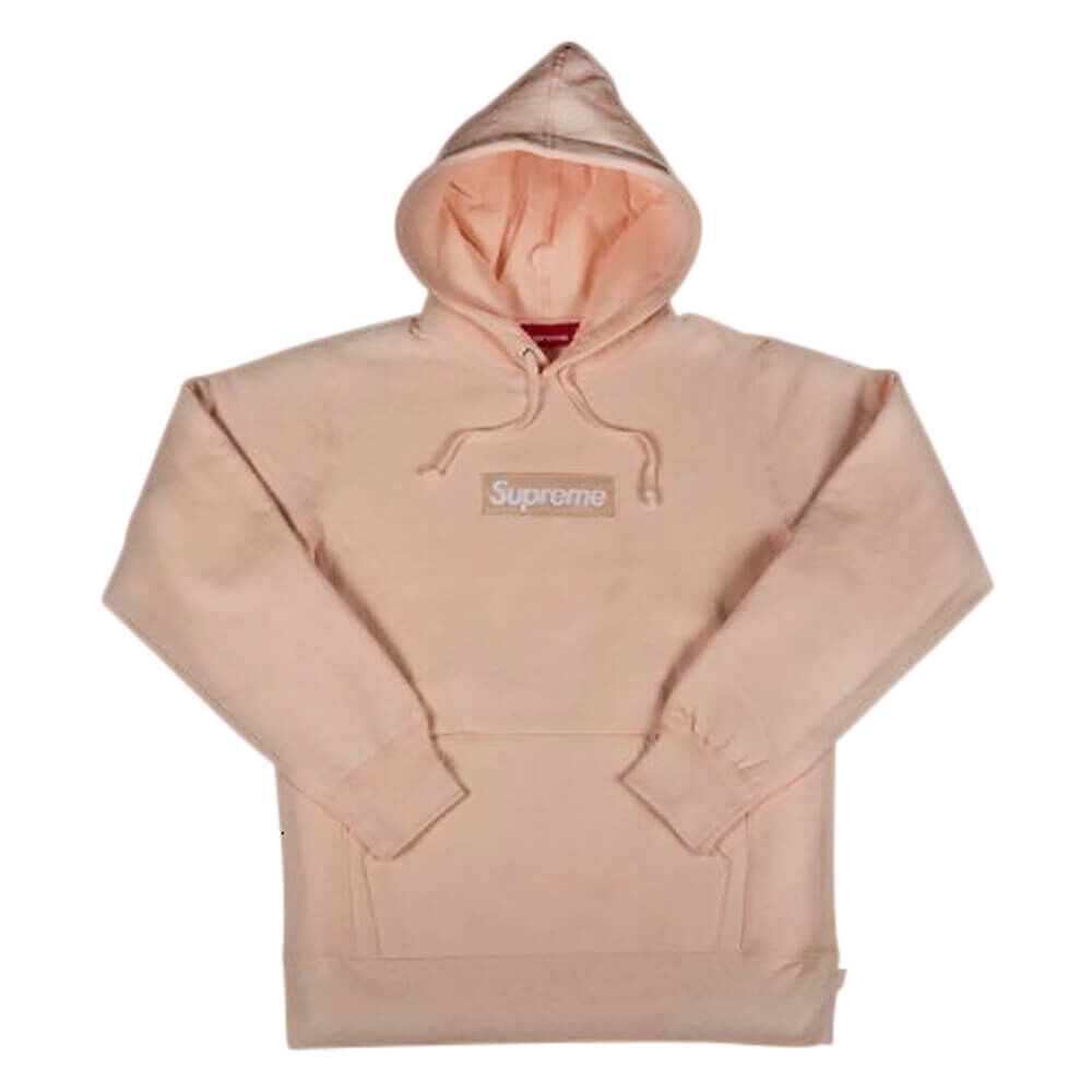 Толстовка Supreme Box Logo Hooded, персиковый FW16SW6 PEACH | Orange фото 1