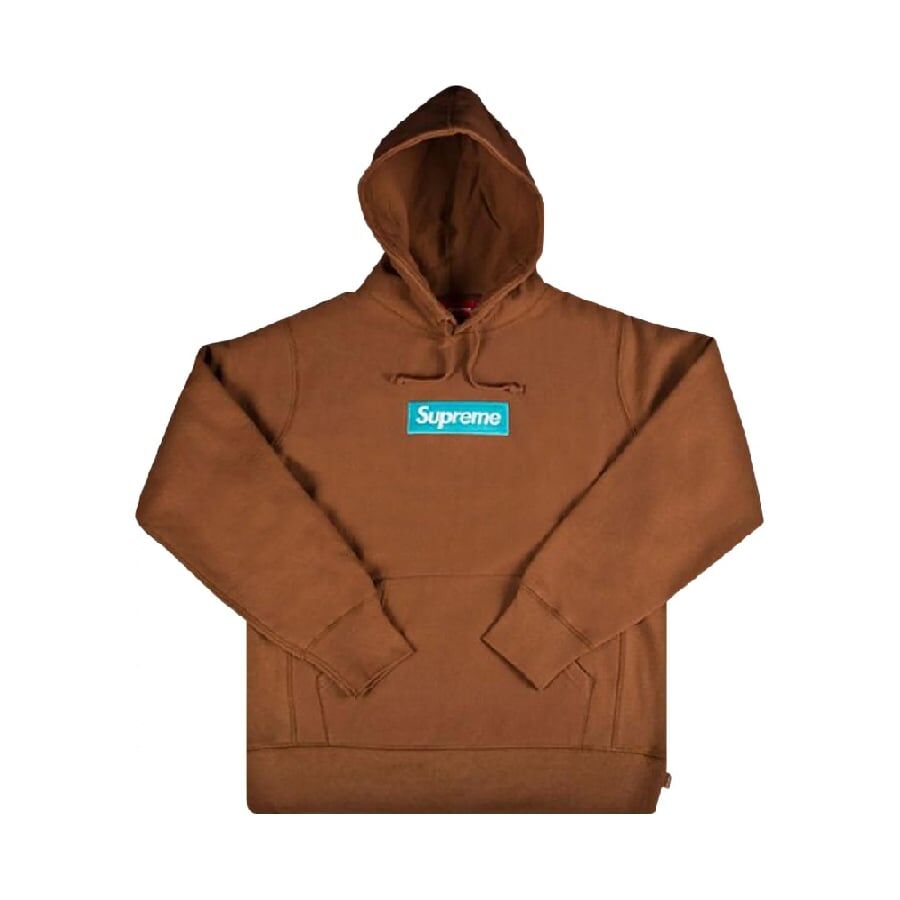 Худи Supreme Logo Hooded, коричневый FW17SW10 RUST | Orange фото 1