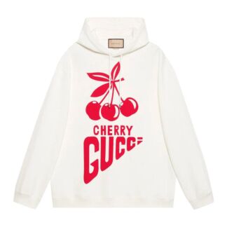 Свитшот Gucci Aria Cherry, кремовый