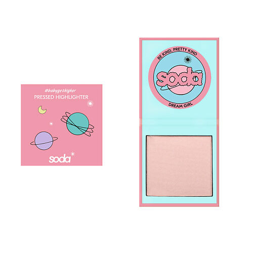 SODA PRESSED HIGHLIGHTER #babygethigher Хайлайтер прессованный SOD127003 фото 1