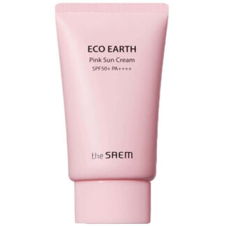 Солнцезащитный крем The Saem Sun Eco Earth Pink Sun Cream SPF50+ PA++++