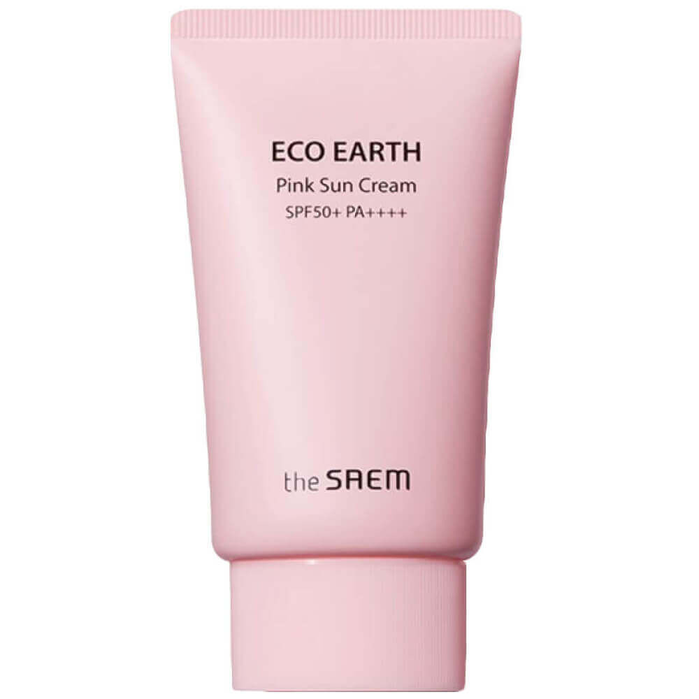 Солнцезащитный крем The Saem Sun Eco Earth Pink Sun Cream SPF50+ PA++++ фото 1