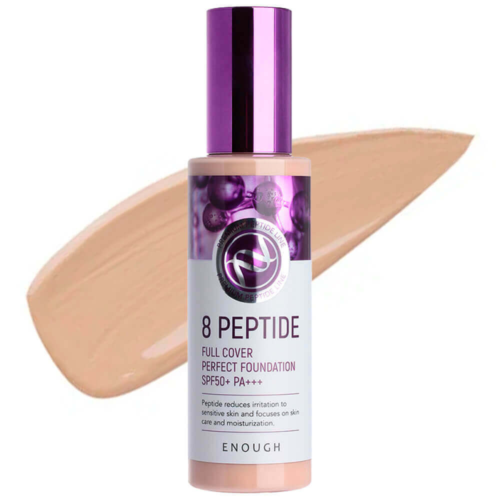 Тональный крем Enough 8 Peptide Full Cover Perfect Foundation фото 1