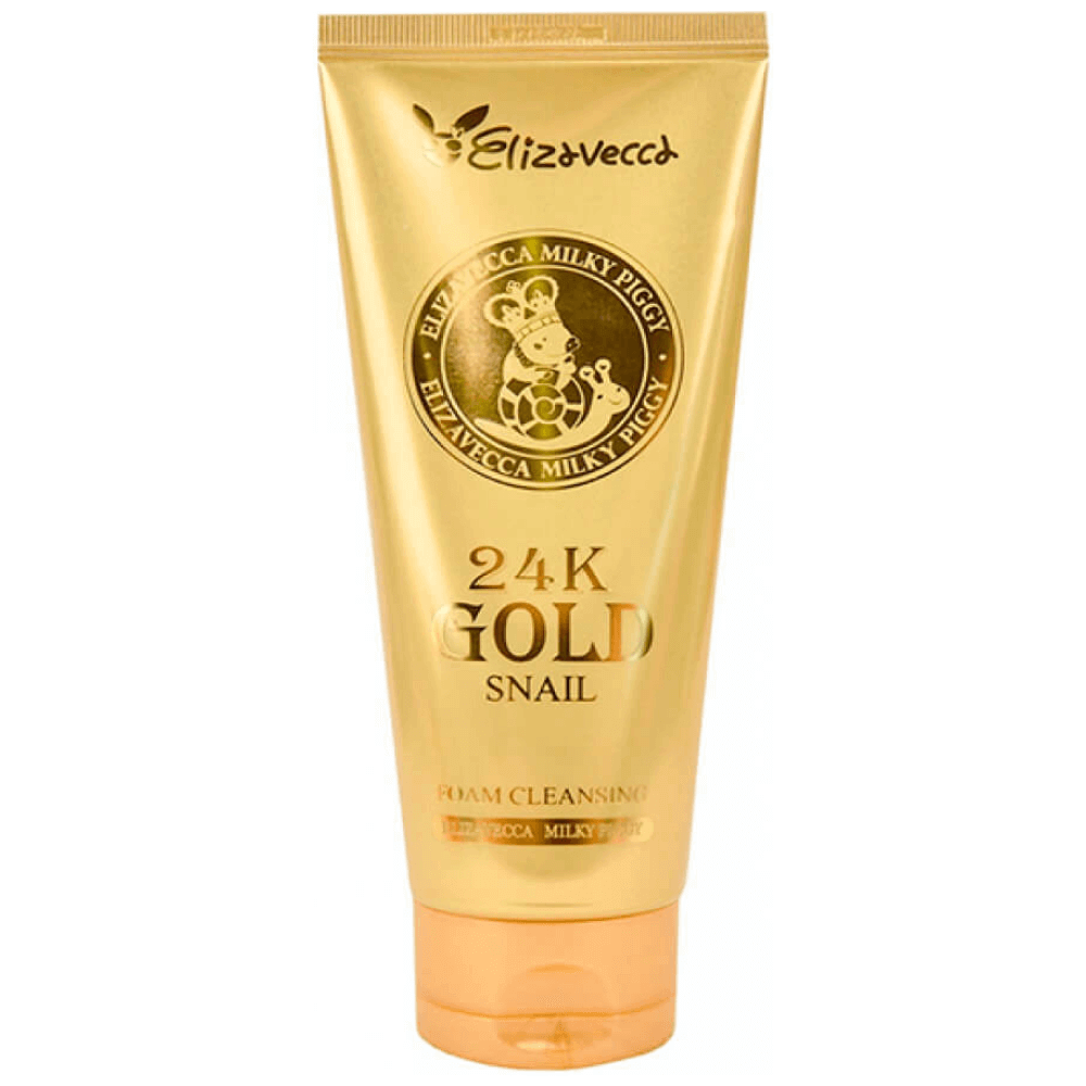 Пенка для умывания Elizavecca 24k Gold Snail Cleansing Foam фото 1