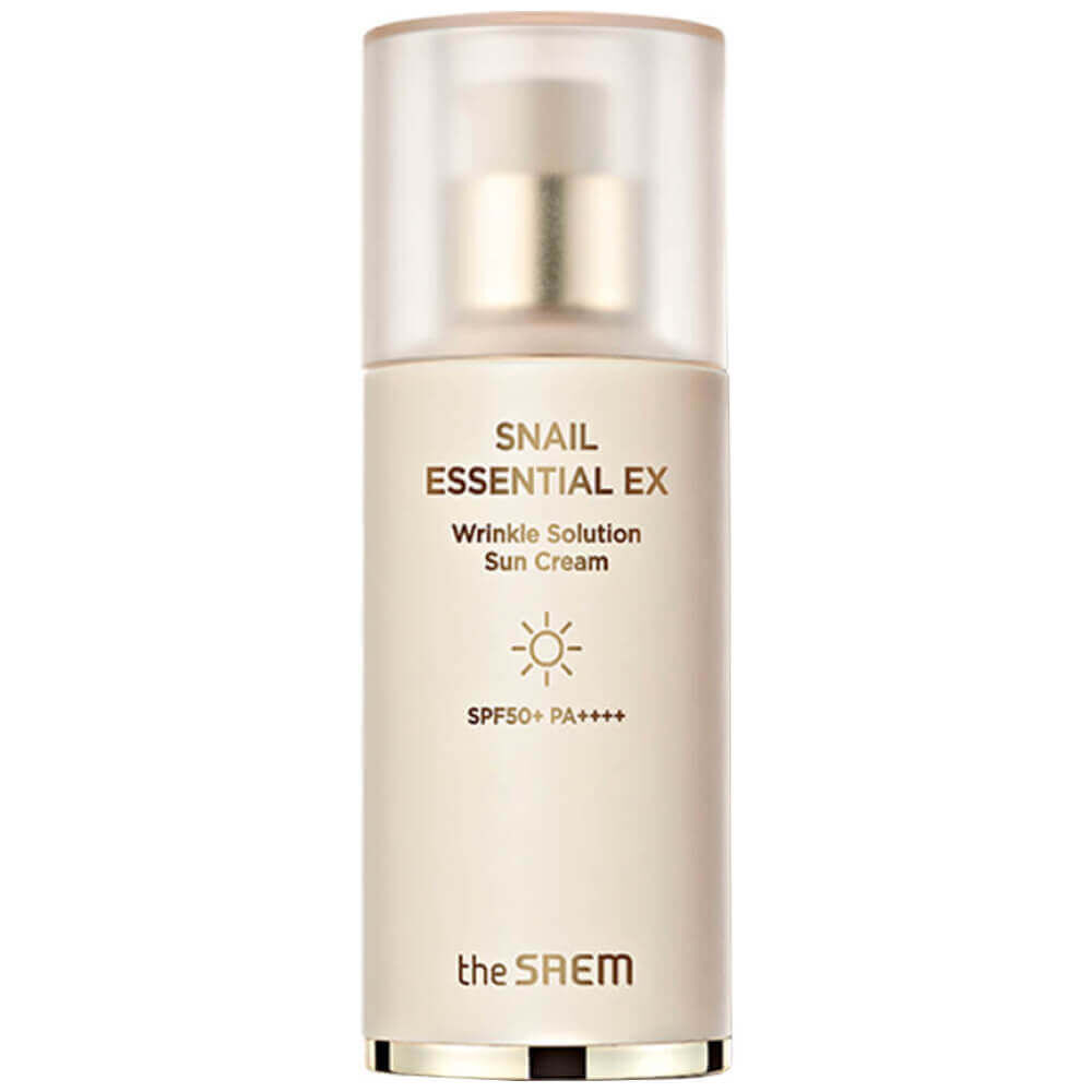 Солнцезащитный крем The Saem Snail Essential EX Wrinkle Solution Sun Cream фото 1