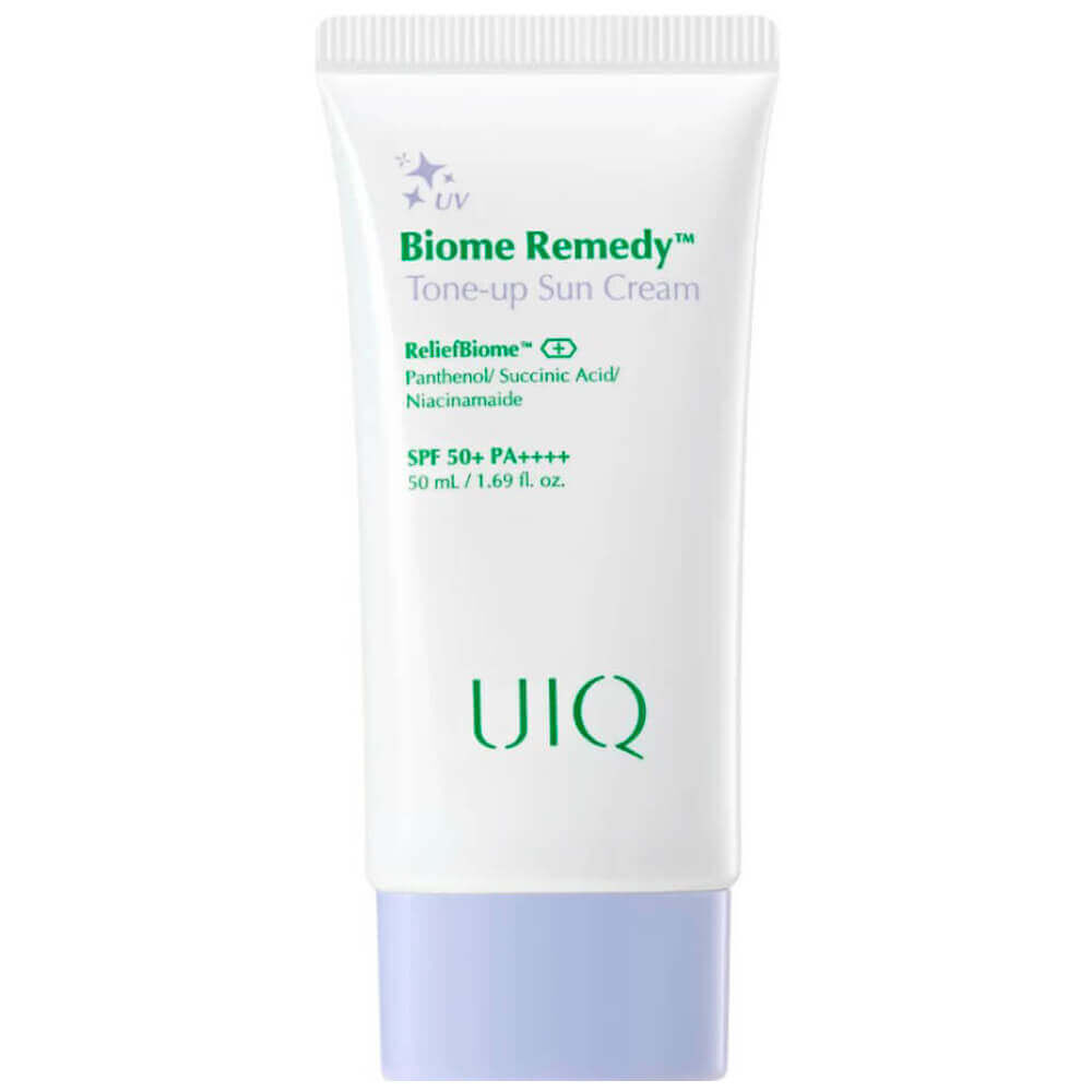 Солнцезащитный крем UIQ Biome Remedy Tone-up Sun Cream SPF50+ PA++++ фото 1