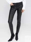 Утеплённые брюки Skinny из экокожи с флисом zolla 024427328023 фото 4