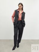 Брюки бананы на резинке из костюмной вискозной ткани Pompa 4680662841904 фото 1