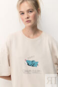Футболка oversize с новогодним принтом befree 4680168975479 фото 1