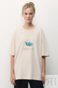 Футболка oversize с новогодним принтом befree 4680168975479 фото 3