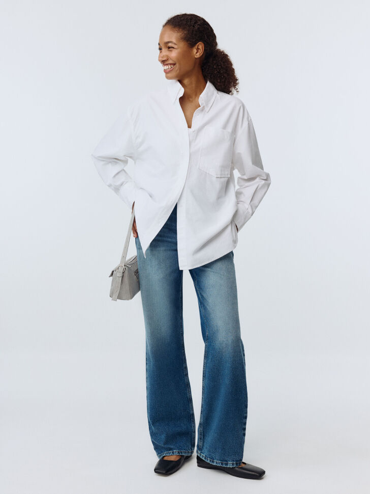 Джинсы 411 WIDE LEG из органического хлопка фото 1