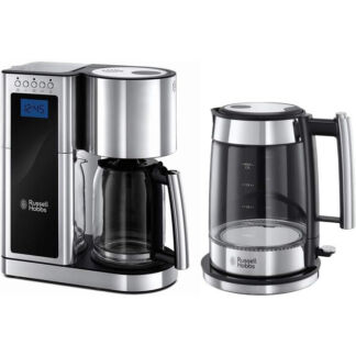 Russell Hobbs Цифровая кофемашина на 10 чашек, стеклянный кувшин 1,25 л, 16