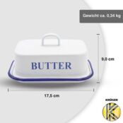 KRÜGER Масленка эмалированная с крышкой KRÜGER фото 3