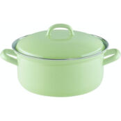 RIESS Кастрюля 2 л 20 см, эмалированная, зеленая Riess Casserole фото 1