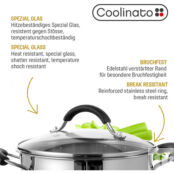 Coolinato Крышка стеклянная 24см Coolinato фото 3