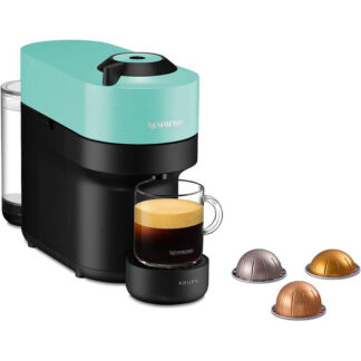 Krups Капсульная кофемашина 1500 Вт, мятно-зеленая Nespresso Vertuo Pop ‎XN