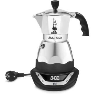 BIALETTI Кофеварка для эспрессо на 6 чашек 365 Вт Moka Electric Timer Biale