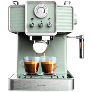 Cecotec Кофеварка на 2 чашки, светло-зеленая Express Power Espresso 20 Trad