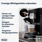 De'Longhi Кофемашина на 2 чашки с системой подачи молока LatteCrema, 7 реце фото 4