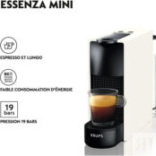 Krups Капсульная кофемашина 0.6 л 1200 Вт, белая Nespresso Essenza Mini ‎YY фото 3