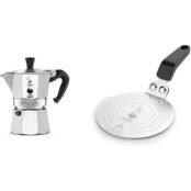 BIALETTI Кофеварка для эспрессо на 2 чашки, с переходником для индукционных фото 1