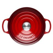 Le Creuset Кастрюля / жаровня с крышкой 24 см, вишневый Signature Le Creuse фото 3