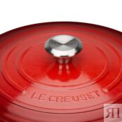 Le Creuset Кастрюля / жаровня с крышкой 24 см, вишневый Signature Le Creuse фото 4