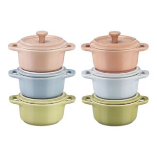 Staub Набор из 6 мини-кокотниц 0,2 л Macaron Staub