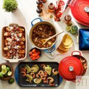 Le Creuset Сковорода гриль 33 см, вишневый Le Creuset фото 5