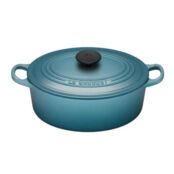 Le Creuset Гусятница / жаровня 25 см, бирюзовый  Le Creuset фото 1