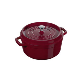 Staub Кастрюля / жаровня 22 см с крышкой бордовая Staub