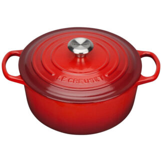 Le Creuset Кастрюля / жаровня с крышкой 26 см, вишневый Signature Le Creuse