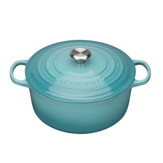 Le Creuset Кастрюля / жаровня с крышкой 24 см, бирюзовый Signature Le Creus