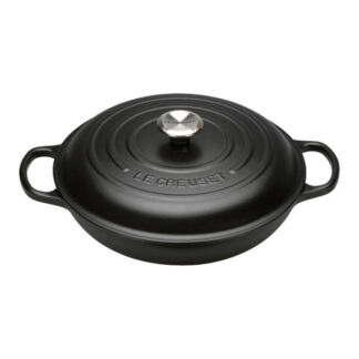 Le Creuset Кастрюля / жаровня, низкая с крышкой 30 см, черный Le Creuset