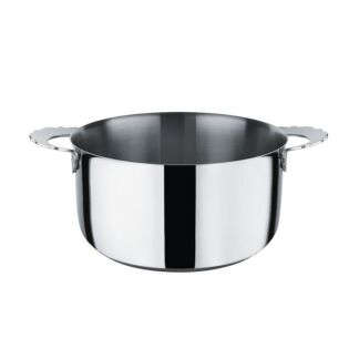 Alessi Кастрюля с двумя ручками 24 см 5 л металлик Dressed Alessi