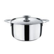 Alessi Кастрюля с двумя ручками 24 см 5 л металлик Dressed Alessi фото 2