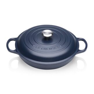 Le Creuset Сковорода-жаровня чугунная 30 см, темно-синий Signature Le Creus