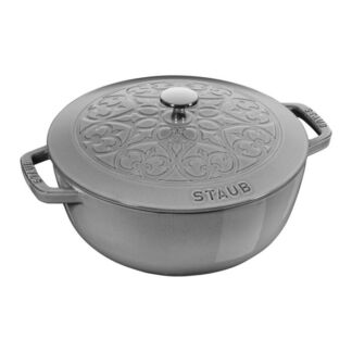 Staub Кокот "Лилия", 24 см, серый графит Staub